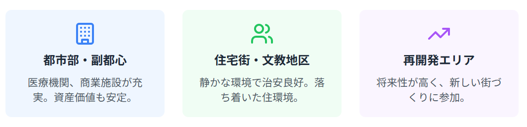 エリア選択の重要ポイント